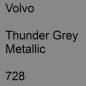 Preview: Volvo, Thunder Grey Metallic, 728.